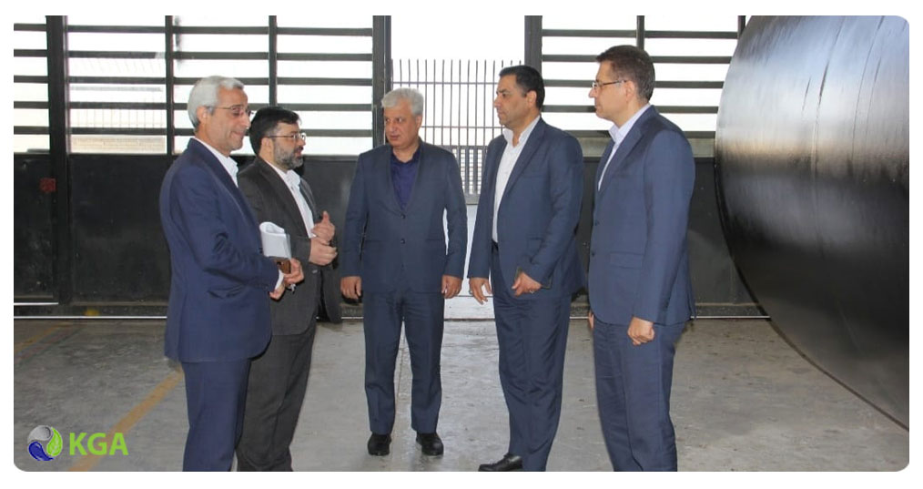 بازدید مدیر کل بانک سپه و معاونین استان از گروه صنعتی نفت ابزار 